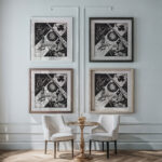 Kleine Welten VI 1922 Wassily Kandinsky framed posters mockup