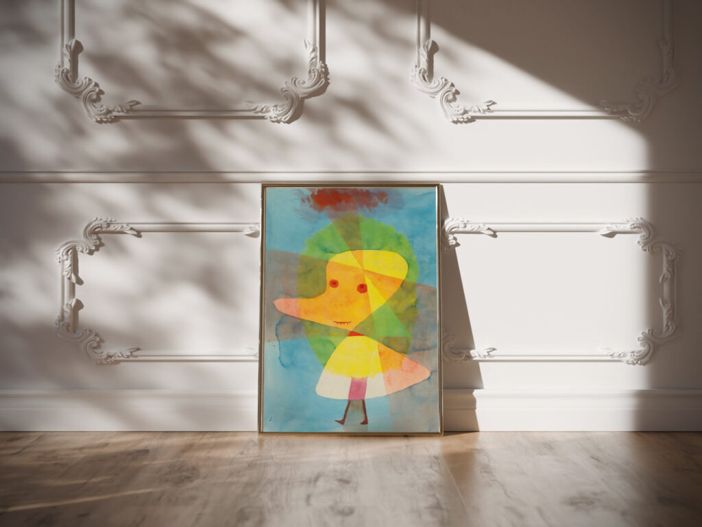 Kleiner Gartengeist Small Garden Ghost 1929 Paul Klee video mockup