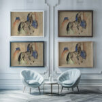 Kleines Fabeltier II Small Fabulous Beast II Franz Marc framed posters mockup