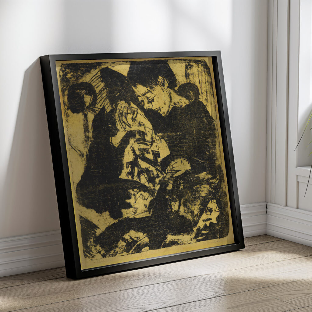 Knabe mit Katze 1920 Ernst Ludwig Kirchner 4 mockup