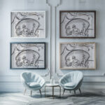 Knaben am See 1919 Ernst Ludwig Kirchner framed posters mockup