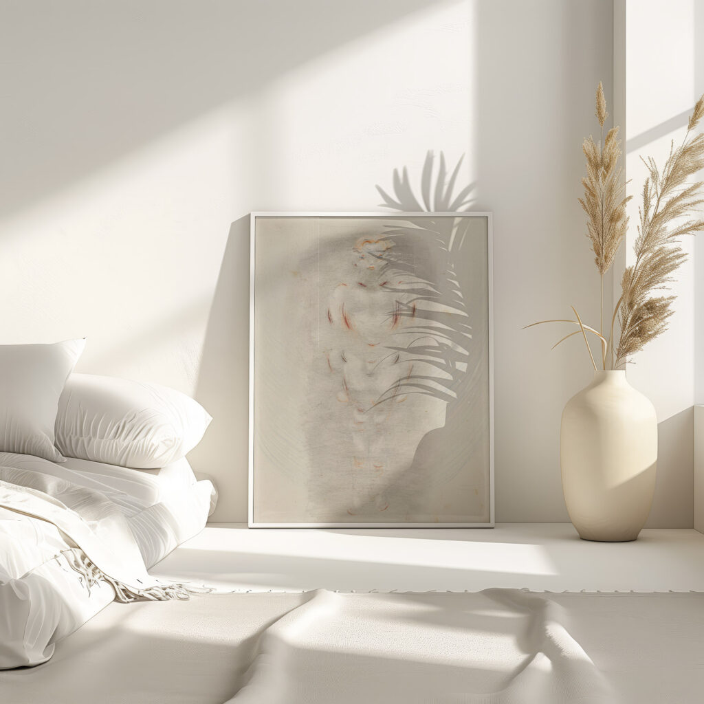 Knabenakt stehend. Rosareihe 1928 32 Otto Meyer Amden 4 mockup