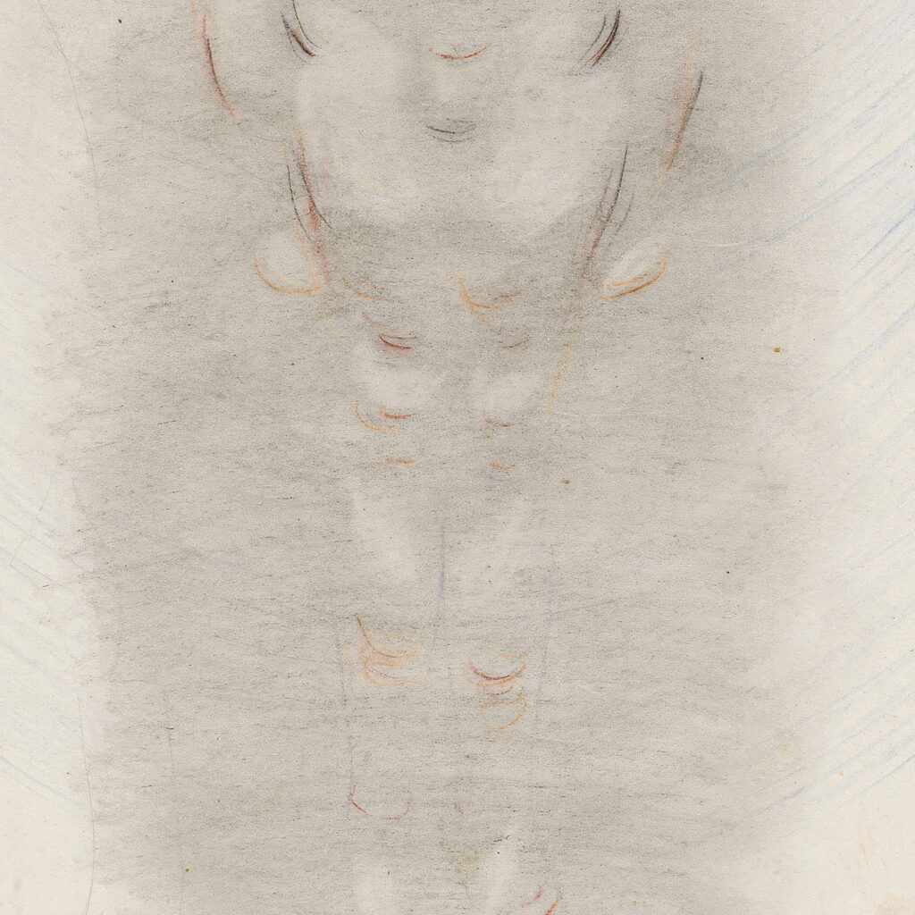 Knabenakt stehend. Rosareihe 1928 32 Otto Meyer Amden 8 mockup