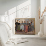 Knitting women – sketch 1918 Tadeusz Makowski 4 mockup