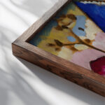 Kochel – Straight Street 1909 Wassily Kandinsky close up dark wood mockup