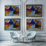 Kochel – Straight Street 1909 Wassily Kandinsky framed posters mockup