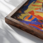 Komposition 1925 1930 Adolf Holzel 1 close up dark wood mockup