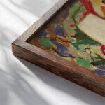 Komposition 1925 1930 Adolf Holzel close up dark wood mockup