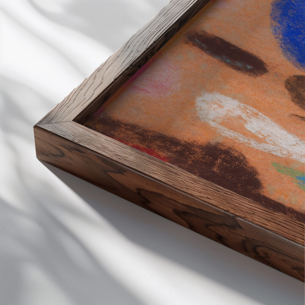 Komposition 1930 Adolf Holzel 2 close up dark wood mockup