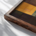 Komposition 1930 Otto Freundlich 1 close up dark wood mockup