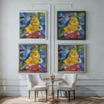 Komposition 1930 Otto Freundlich framed posters mockup