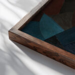 Komposition 1935 1936 Otto Freundlich close up dark wood mockup