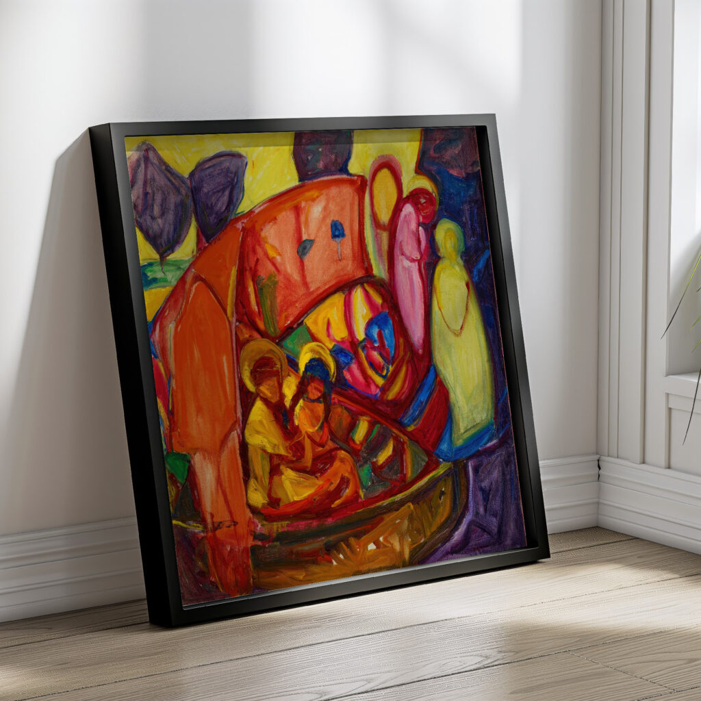 Komposition Anbetung Heilige Ursula 1914 Adolf Holzel 4 mockup