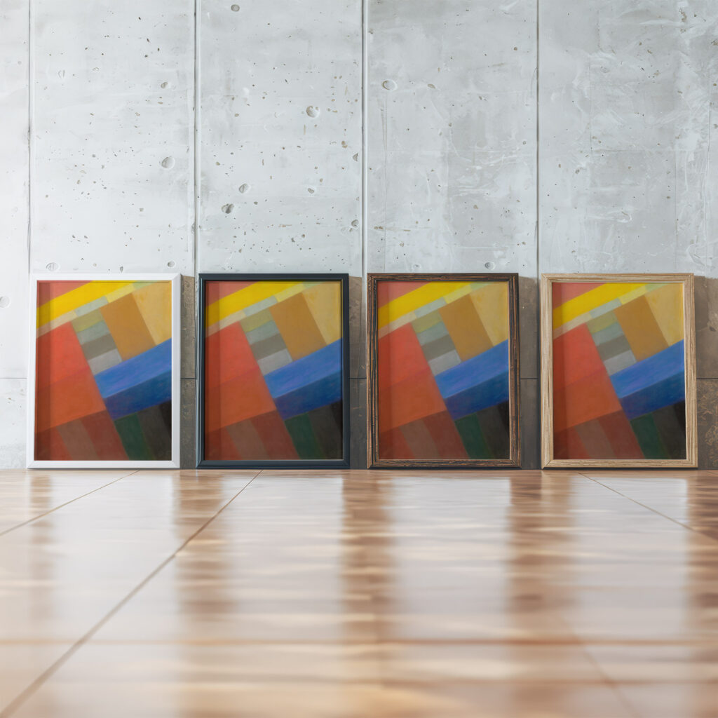 Komposition Circa 1931 Otto Freundlich framed posters mockup Komposition Circa 1931 Otto Freundlich framed posters mockup