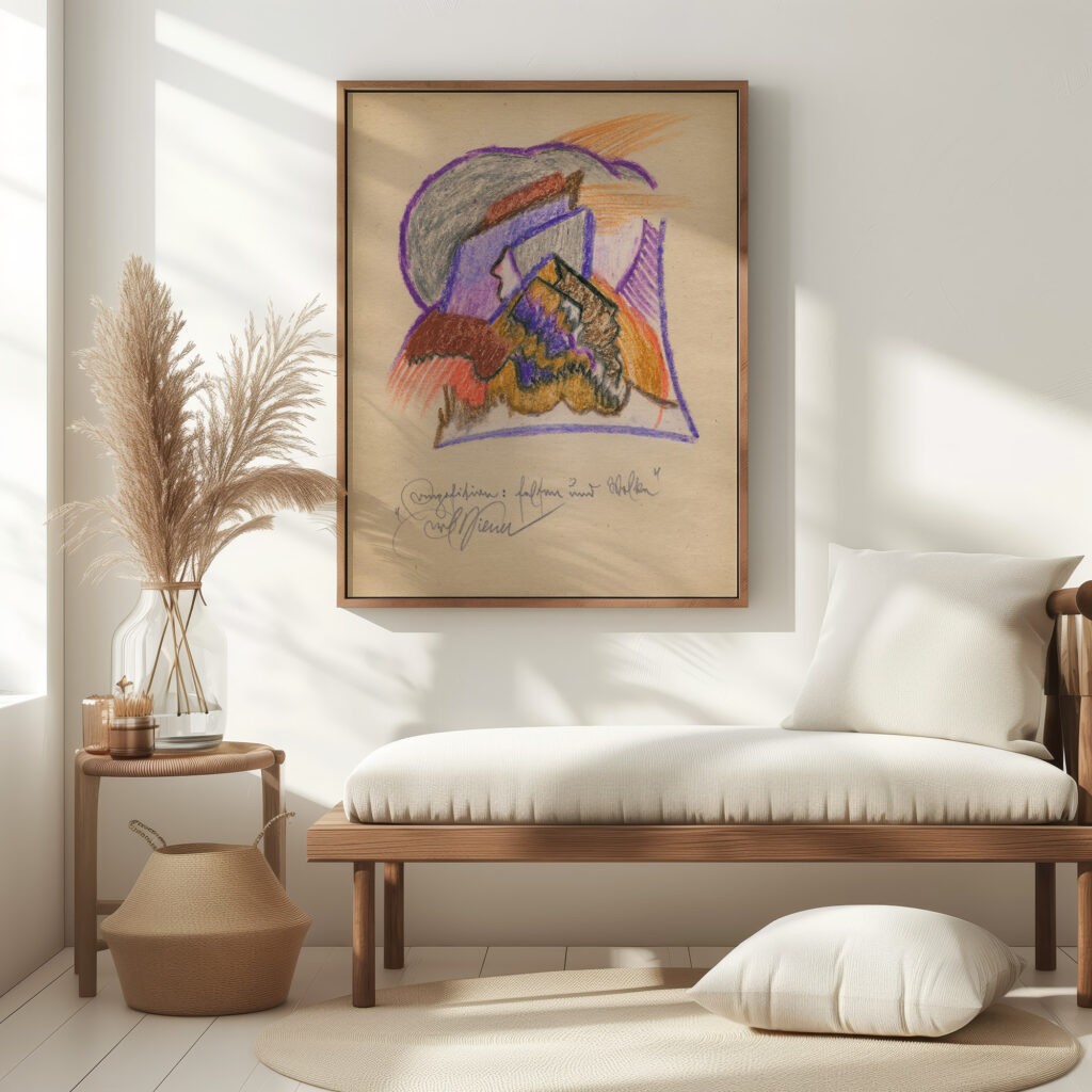 Komposition Felsen und Wolken around 1923 Karl Wiener 5 mockup