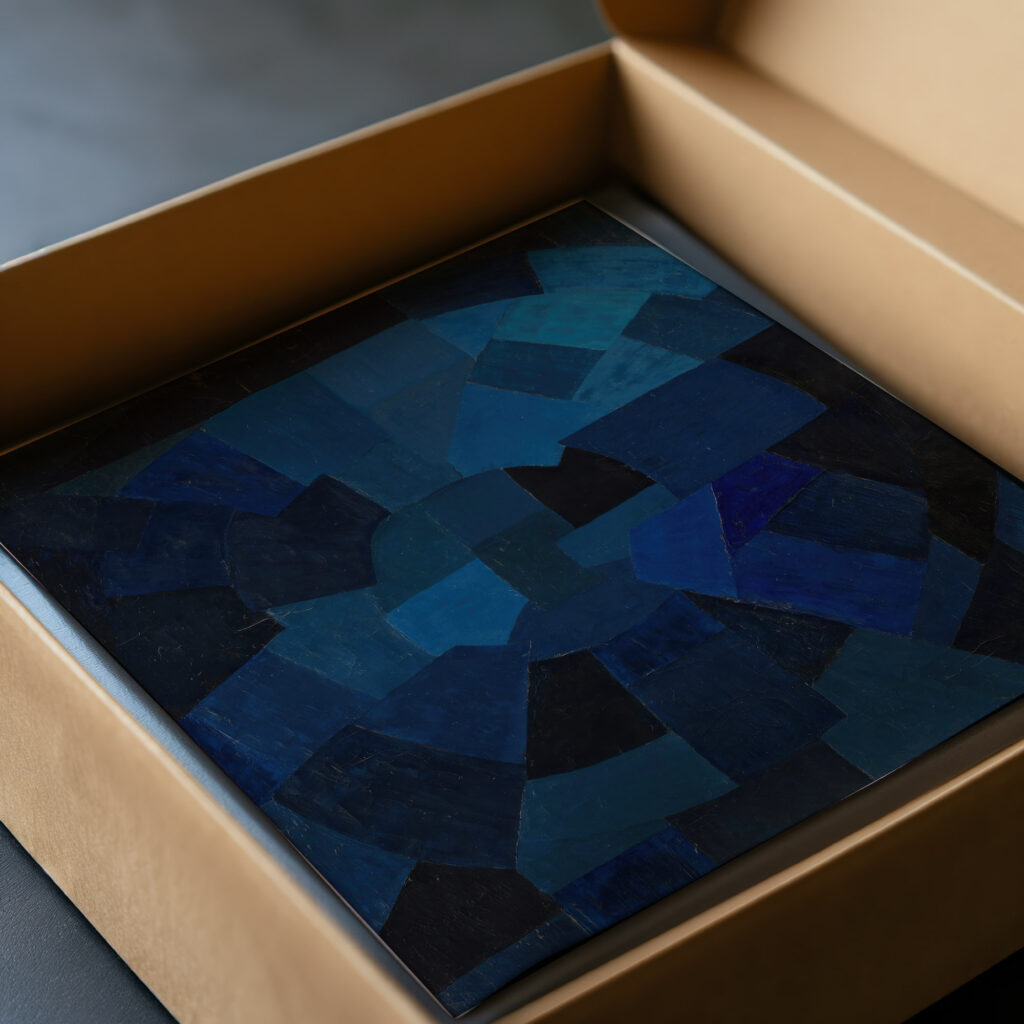 Komposition in Blau 1931 Otto Freundlich video mockup