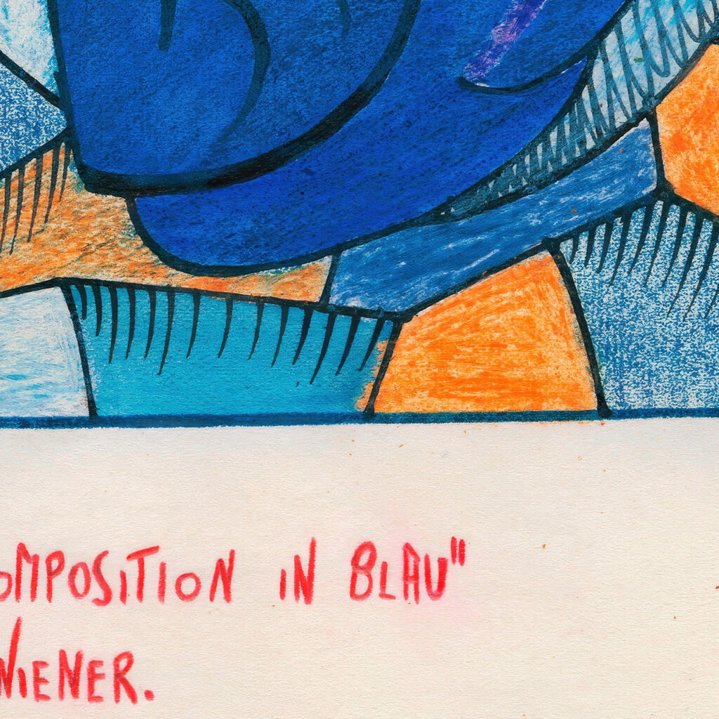 Komposition in Blau around 1921 Karl Wiener 8 mockup