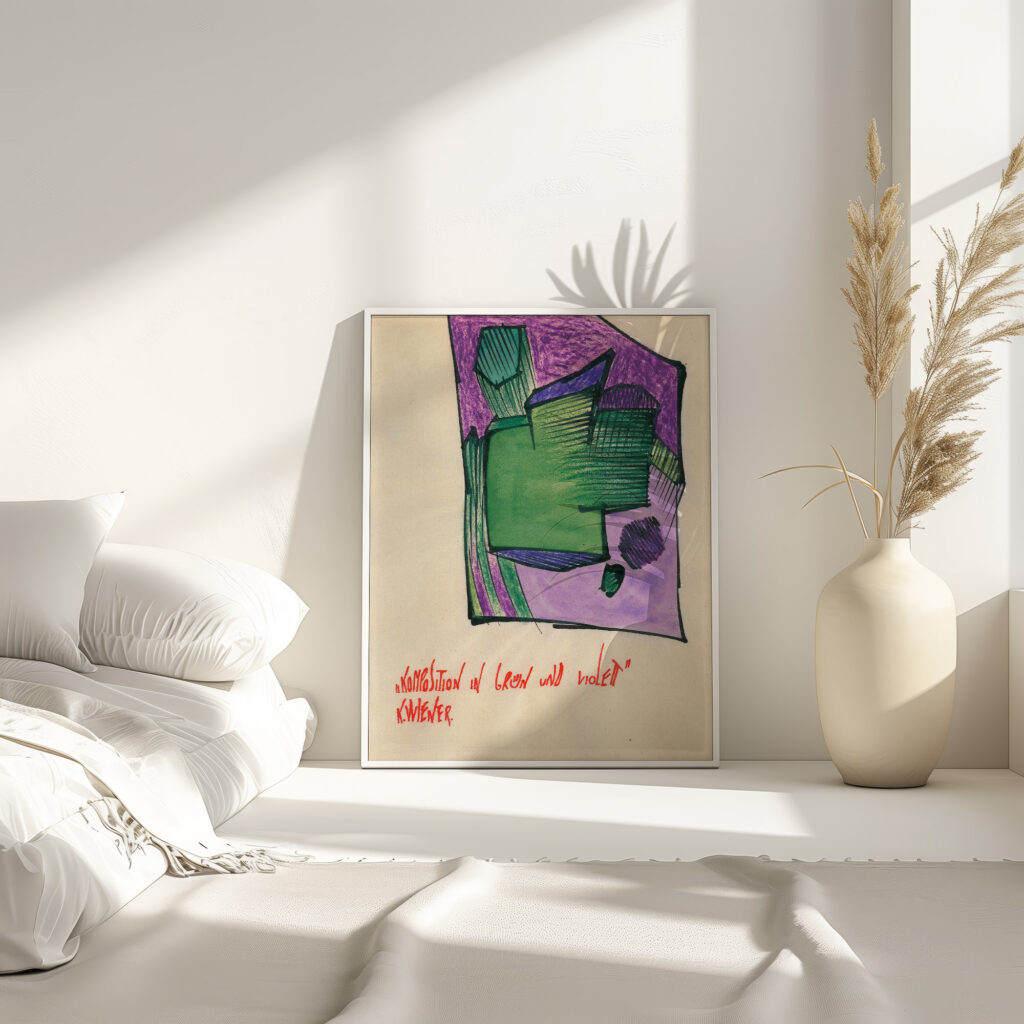 Komposition in Grun und Violett around 1921 Karl Wiener 4 mockup