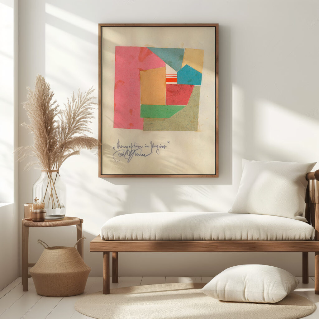 Komposition in Papier around 1923 Karl Wiener 5 mockup