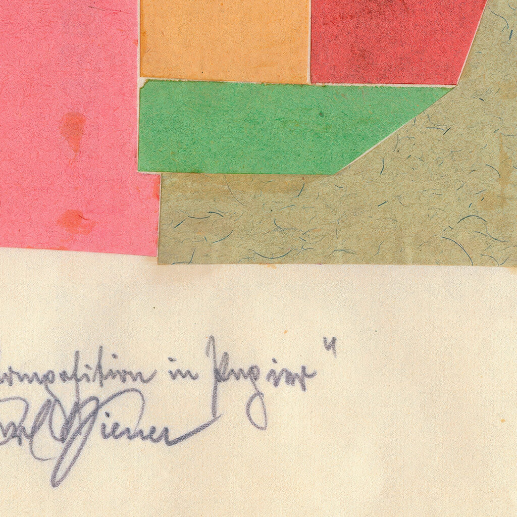 Komposition in Papier around 1923 Karl Wiener 8 mockup