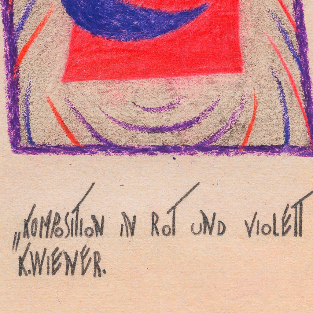 Komposition in Rot und Violett around 1921 Karl Wiener 8 mockup