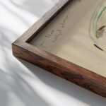 Kompositionsstudie med bl.a. to svaevende engle 1913 – 1914 J.A. Jerichau close up dark wood mockup