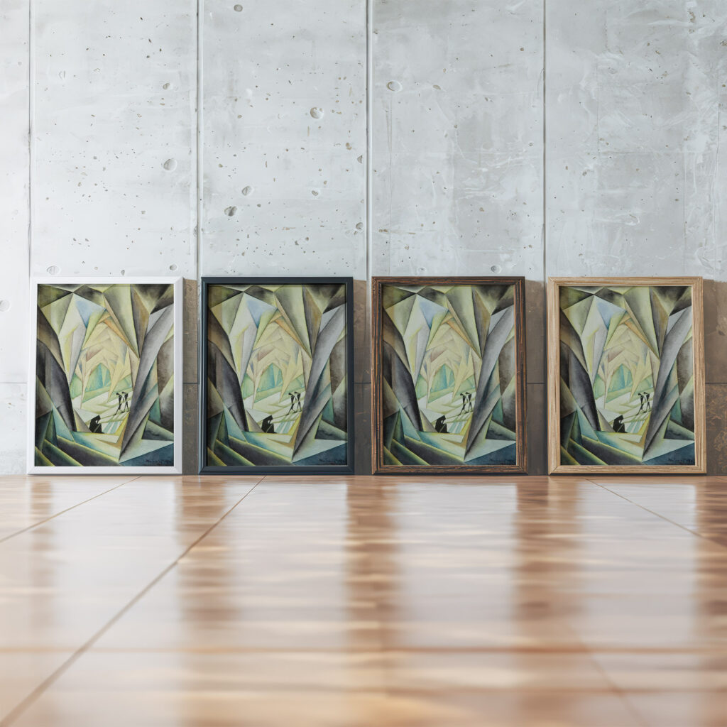 Kompozycja 1920 Jerzy Hulewicz framed posters mockup