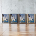 Kompozycja 215A 1936 Karol Hiller framed posters mockup