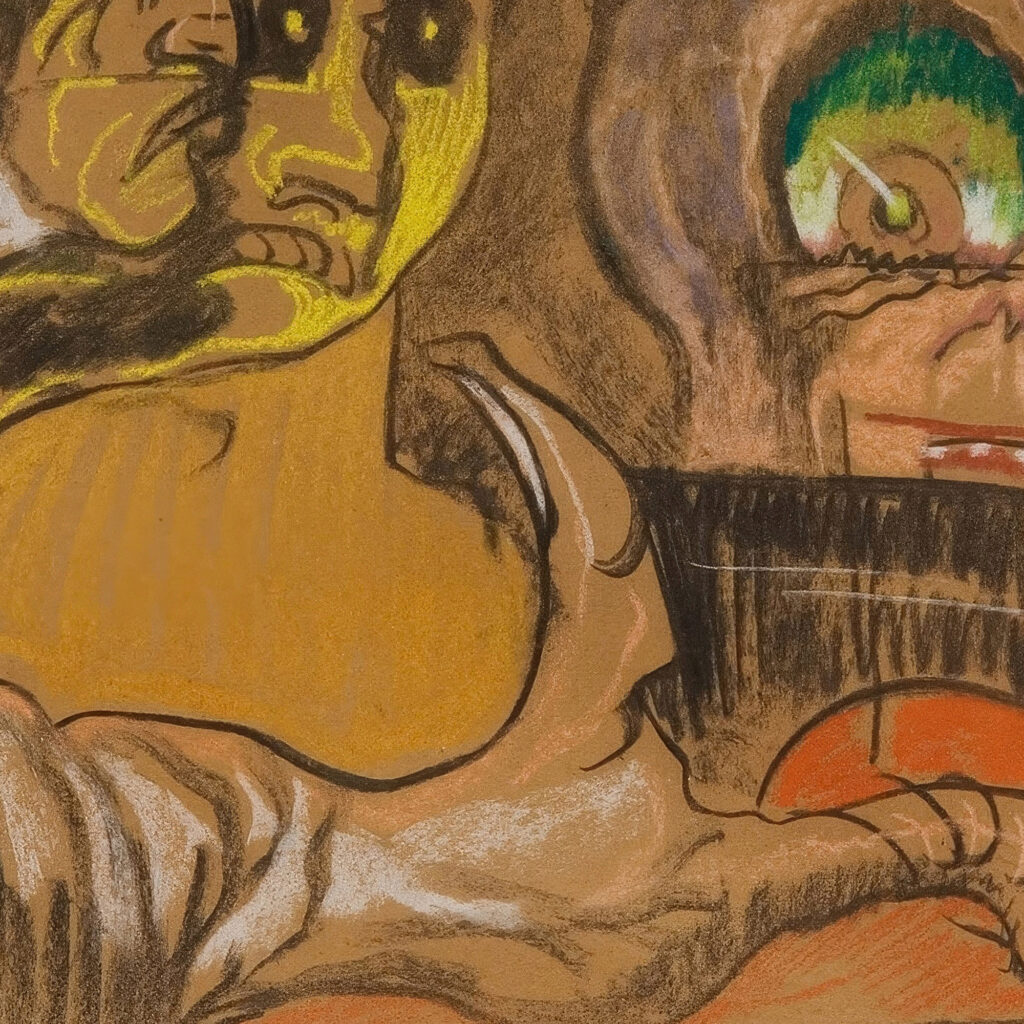 Kompozycja Zielone oko 1918 Stanislaw Ignacy Witkiewicz 8 mockup