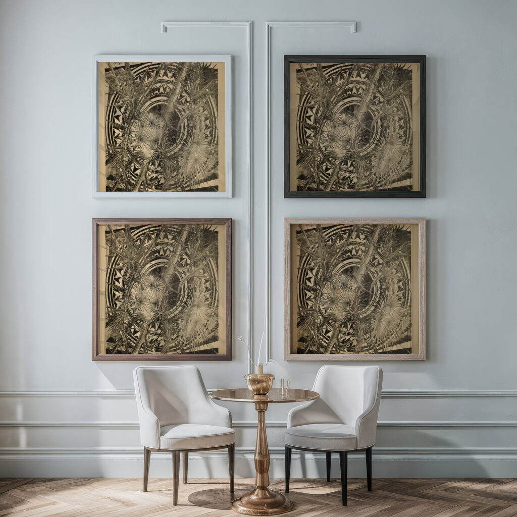 Kompozycja z ostami. 1908 Jan Bulas framed posters mockup