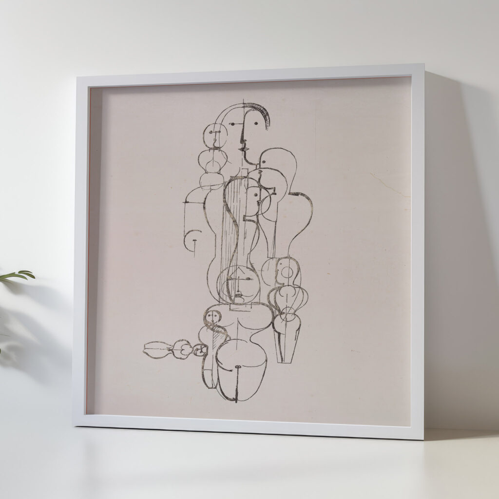 Konzentrische Gruppe Figurenplan K1 1922 Oskar Schlemmer 5 mockup