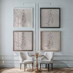 Konzentrische Gruppe Figurenplan K1 1922 Oskar Schlemmer framed posters mockup