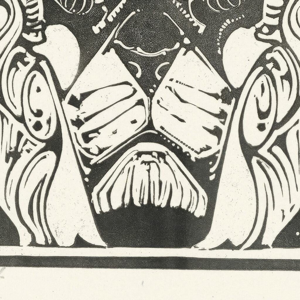 Kop van een leeuw 1918 Bernard Willem Wierink 8 mockup