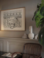 Kop van een leeuw op een Dorische tempel te Metaponto 1890 Johanna van de Kamer video mockup