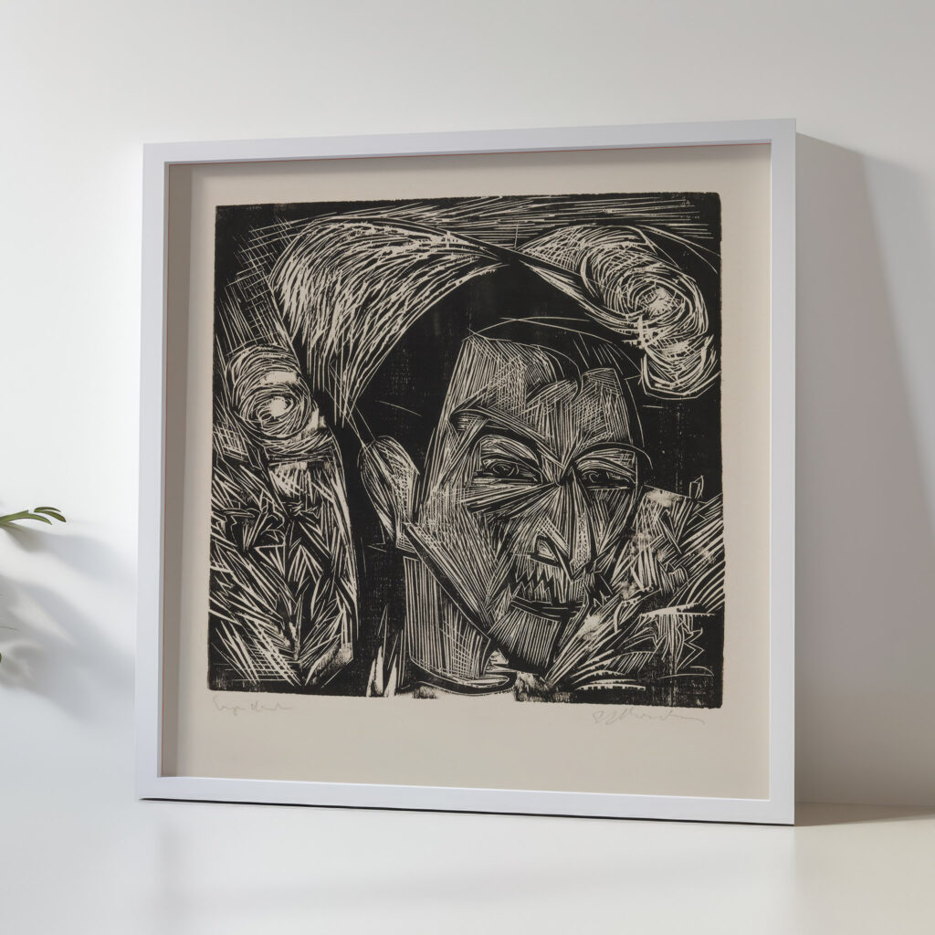 Kopf David Muller 1919 Ernst Ludwig Kirchner 5 mockup