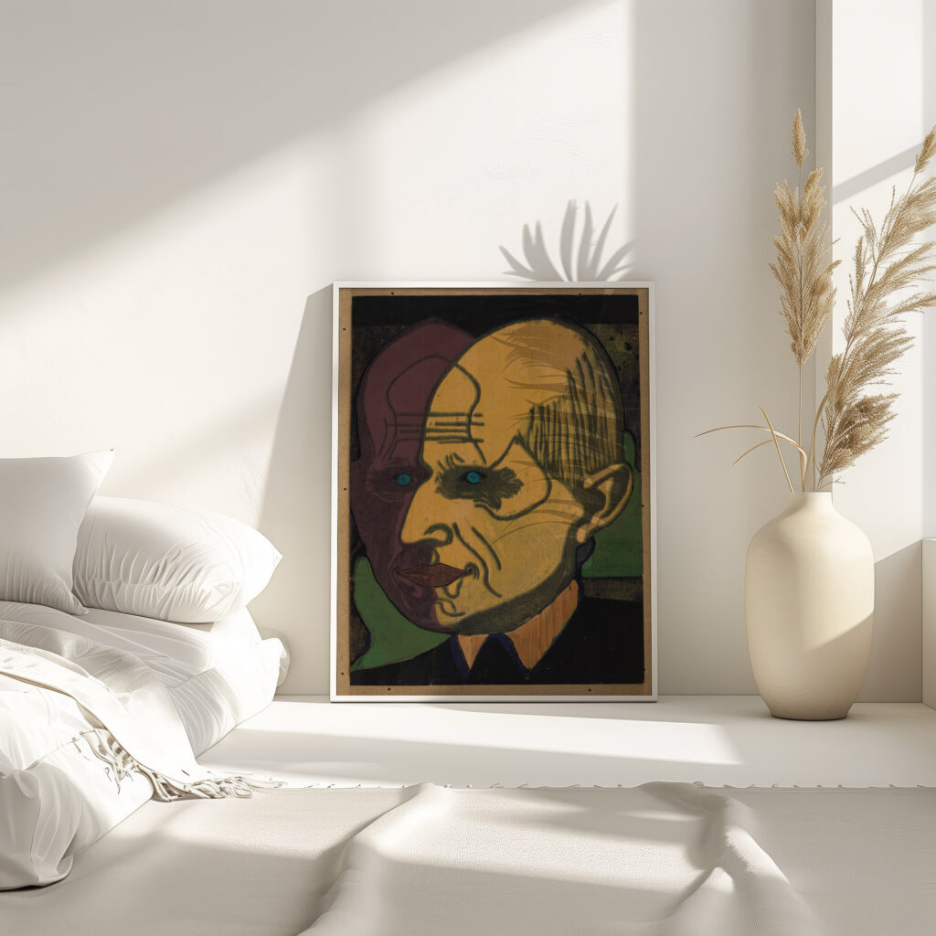 Kopf Dr. Bauer Farbstock II 1933 Ernst Ludwig Kirchner 4 mockup