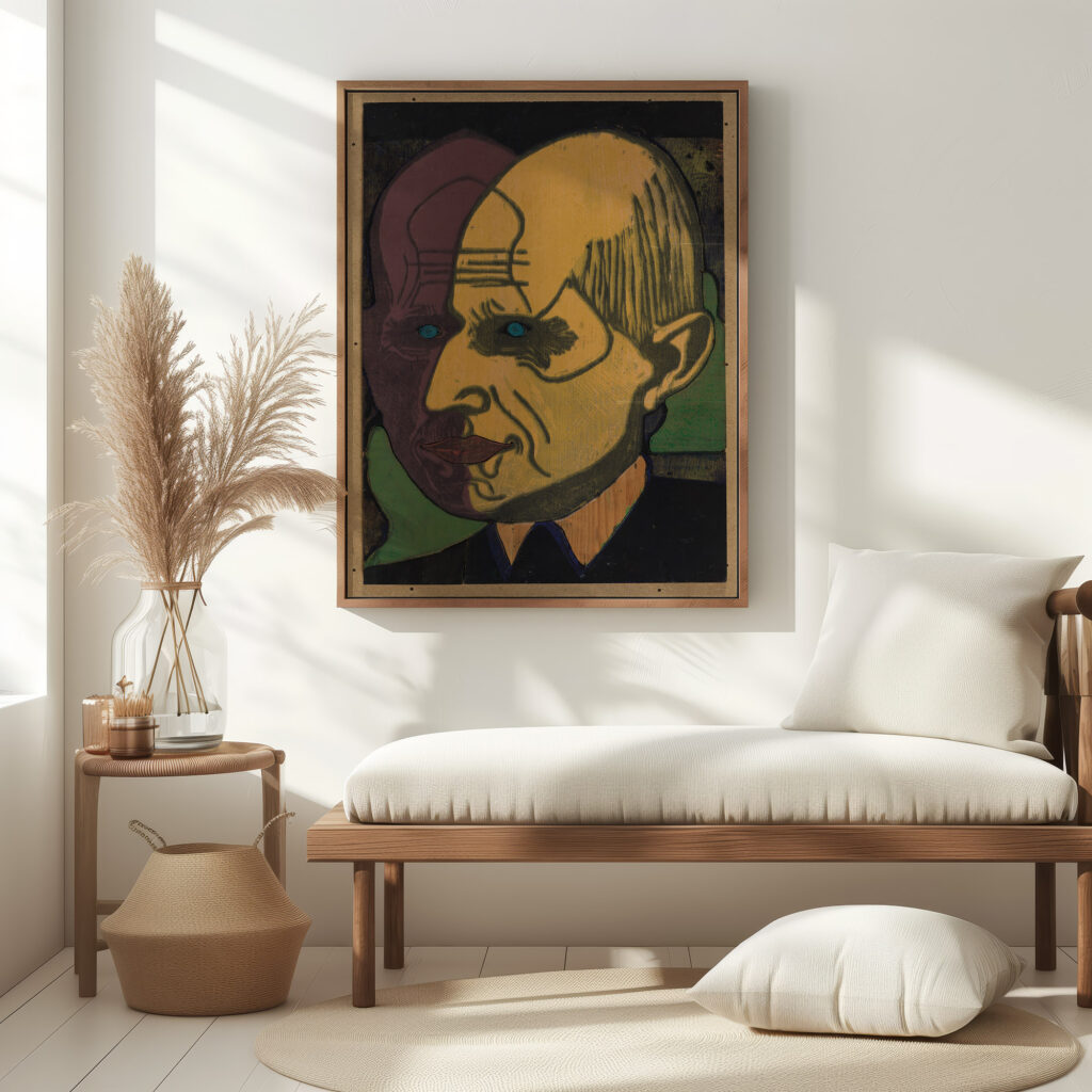 Kopf Dr. Bauer Farbstock II 1933 Ernst Ludwig Kirchner 5 mockup