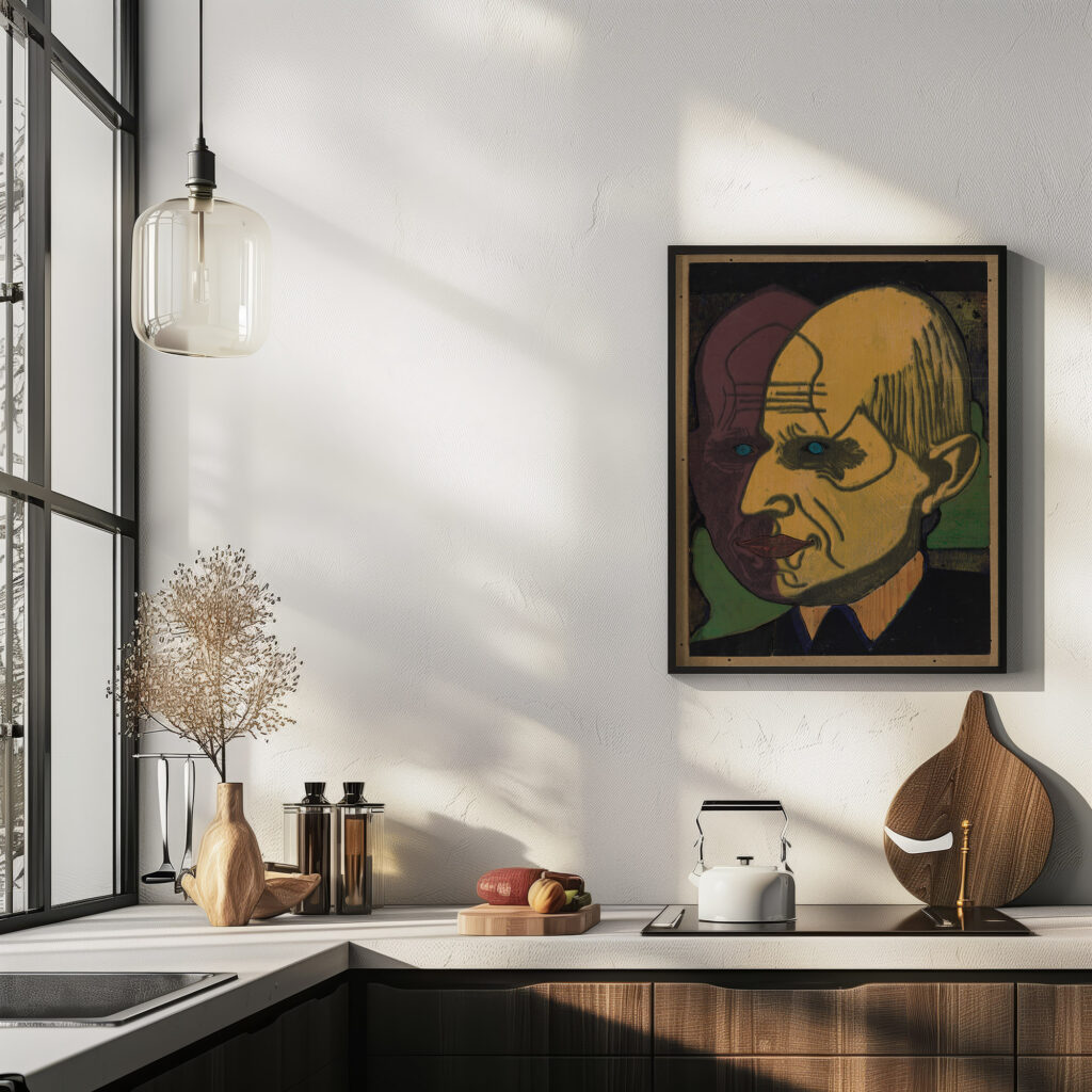 Kopf Dr. Bauer Farbstock II 1933 Ernst Ludwig Kirchner 6 mockup