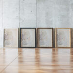 Kopf im Profil 1930 Oskar Schlemmer framed posters mockup