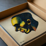 Kopfstudie aus ‘Profile 10 Blatter Graz I 1924 Karl Wiener video mockup