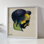 Kopfstudie aus ‘Profile 10 Blatter Graz III 1924 Karl Wiener 5 mockup