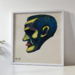 Kopfstudie aus ‘Profile 10 Blatter Graz IV 1924 Karl Wiener 5 mockup