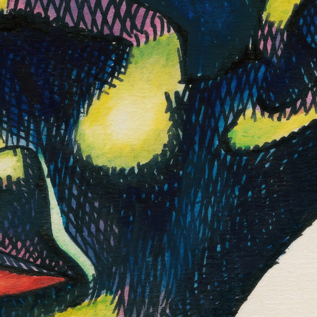 Kopfstudie aus ‘Profile 10 Blatter Graz IV 1924 Karl Wiener 8 mockup