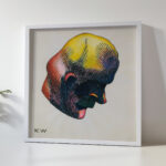 Kopfstudie aus ‘Profile 10 Blatter Graz IX 1924 Karl Wiener 5 mockup