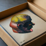 Kopfstudie aus ‘Profile 10 Blatter Graz IX 1924 Karl Wiener video mockup