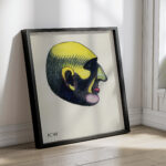 Kopfstudie aus ‘Profile 10 Blatter Graz V 1924 Karl Wiener 4 mockup