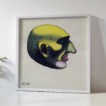 Kopfstudie aus ‘Profile 10 Blatter Graz V 1924 Karl Wiener 5 mockup