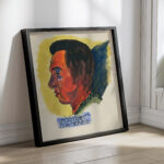 Kopfstudie aus ‘Profile 10 Blatter Graz X 1924 Karl Wiener 4 mockup