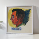 Kopfstudie aus ‘Profile 10 Blatter Graz X 1924 Karl Wiener 5 mockup