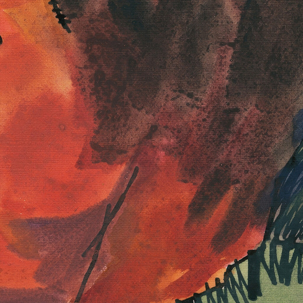 Kopfstudie aus ‘Profile 10 Blatter Graz X 1924 Karl Wiener 8 mockup